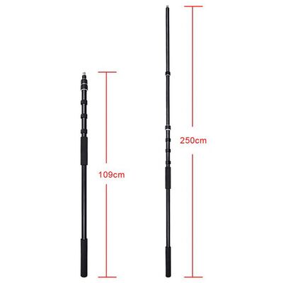 Caruba Aluminium-Mikrofon-Boomstange (109cm 250cm) Universal 