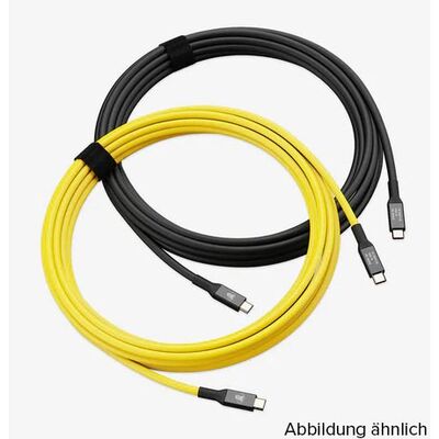COBRAUNION USB-C Tether Kabel - 5M 10G  Gerade - Gerade schwarz