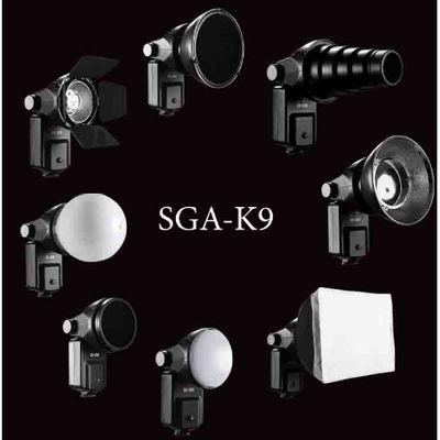 Falcon Eyes Universeller Speedlite Kamerablitz Strobist Set SGA-K9 