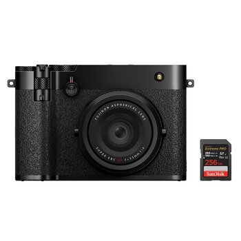 Fujifilm GFX 100RF + SanDisk SDXC Extreme Pro R 280MB/s V60 UHS-II, Class 10 256 GB (Farbe: silber)  schwarz