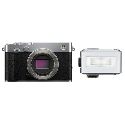 Fujifilm X-E5 + Godox iT30Pro - TTL Mini Flash  silber