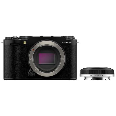 Fujifilm X-M5 + Viltrox AF 28mm f/4.5  schwarz