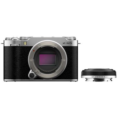 Fujifilm X-M5 + Viltrox  AF 28mm f/4.5  silber