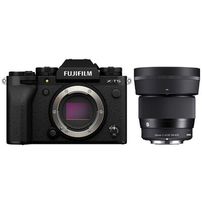 Fujifilm X-T5 + Sigma AF 56mm f/1.4 DC DN Contemporary  schwarz 
