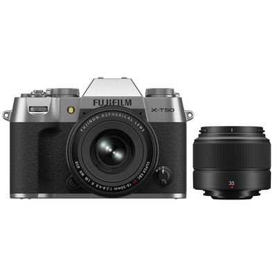 Fujifilm X-T50 + 16-50mm + XC 35mm f/2,0  Silber