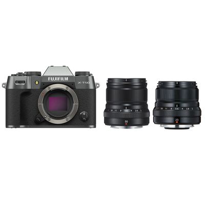 Fujifilm X-T50 + XF 50mm f/2,0 R WR + XF 23mm 2,0 R WR  anthrazit