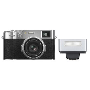 Fujifilm X100VI + Godox iT20 - TTL Mini Flash  Silber