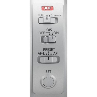 Fujifilm XF 200mm f/2,0 R LM OIS WR + Telekonverter XF 1.4X TC F2 WR  Fujifilm X grau-silber