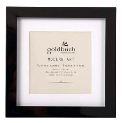 goldbuch Modern Art Black 10x10 Metall Portraitrahmen 