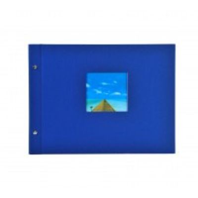 goldbuch Schraubalbum Bella Vista 30x25 40 weiße Seiten  blau