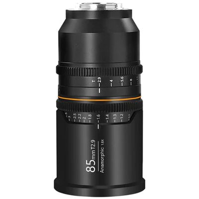 Great Joy 85mm T2.9 1.8x Anamorphic Lens  E Mount Amber Lens Flare