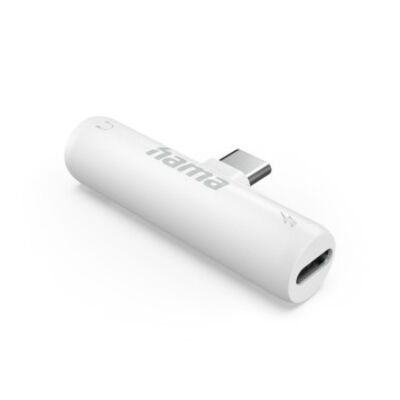 Hama Audio-Adapter, USB-C - 3,5-mm-Klinke, USB-C PD inkl. Ladefunktion 