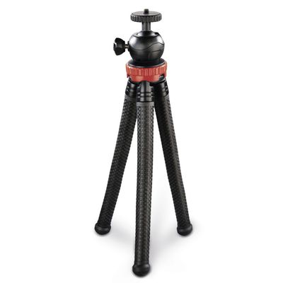 Hama Stativ FlexPro für Smartphone, GoPro und Fotokameras, 27 cm,  rot