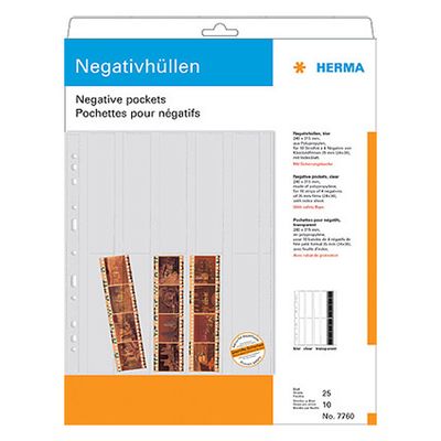 Herma Negativhüllen  10 x 4 Streifen 25+1 Blatt