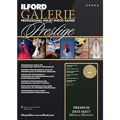 Ilford Druckerpapier GALERIE Prestige Premium Matt DUO  A4 50 Blatt