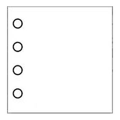 Ilford Ergänzungsblätter  38x38  weiß 10 Blatt