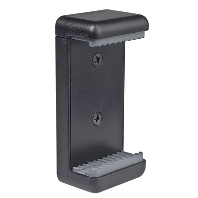 Kaiser Smartphone-Halter, schwarz, mit 2 Stativgewinden 1/4 