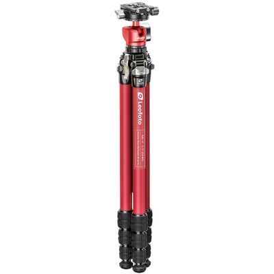 Leofoto  Carbon-Dreibeinstativ LY-224C Mr.Y + Ballhead LH-25 R Red 