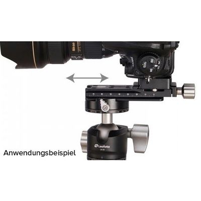 Leofoto NR-100 100mm nodal slide mit clamp 