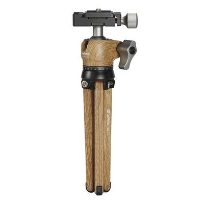 Leofoto Pocket Mini Tripod MT-01 + Ballhead LH-25  Holz