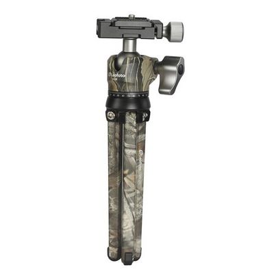 Leofoto Pocket Mini Tripod MT-01 + Ballhead LH-25  Camoflage