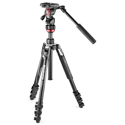 Manfrotto Befree Live Alu Kit mit Fluid-Videokopf  Klemmverschluss