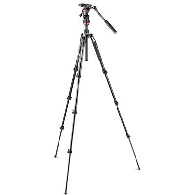 Manfrotto Befree Live Alu Kit mit Fluid-Videokopf  Klemmverschluss