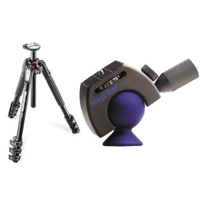 Manfrotto Stativ MT190XPRO4 + Novoflex MagicBall - Der Kleine - 