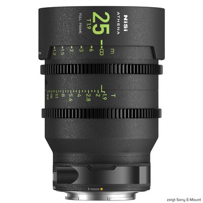 NiSi ATHENA PRIME 25mm T1.9 Cinema Lenses  Canon RF