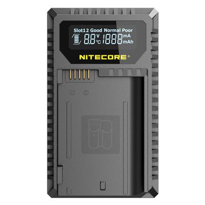 Nitecore USB-Ladegerät mit LCD-Display  UNK2 für Nikon EN-EL15