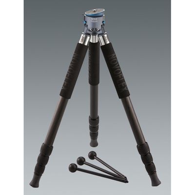 Novoflex 3-Bein Stativ m. Kalotte, 4-Segment Carbonbeinen, 3 austauschbaren Minibeinen und Stativtasche 
