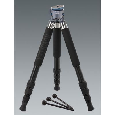 Novoflex 3-Bein Stativ m. Kalotte, 4-Segment Aluminiumbeinen kompakt, 3 austauschbaren Minibeinen und Stativtasche 