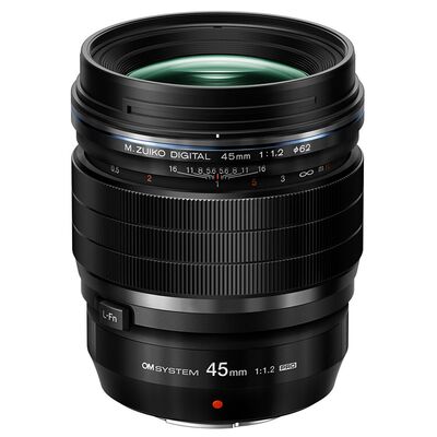 OM SYSTEM M.Zuiko Digital 45mm f/1,2 ED PRO  Micro Four Thirds schwarz