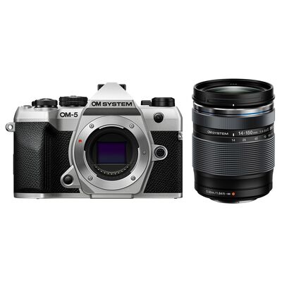 OM SYSTEM OM-5 II Gehäuse + M.Zuiko ED 14-150mm f/4,0-5,6 II  silber