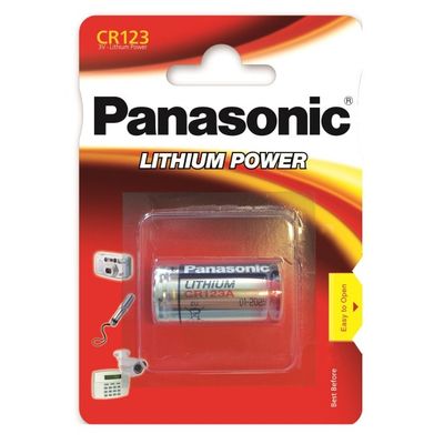 Panasonic Batterie Photo-Lithium CR123A  1er-Pack