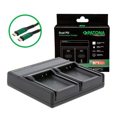 Patona Premium Dual PD Performance Ladegerät für Canon  LP-E10
