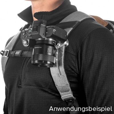 Peak Design Capture Clip V3 ohne Wechselplatte  silber