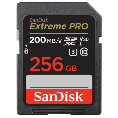 SanDisk Extreme Pro SDXC 200MB/s  256 GB