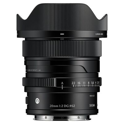 Sigma 20mm f/2,0 DG Contemporary  Sony FE-Mount Schwarz - grau