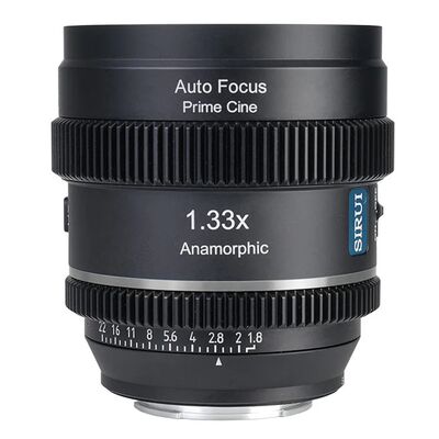 Sirui Anamorphic Lens 20mm T/1.8 1.33X S35 AF  Nikon Z-Mount Neutral Flare