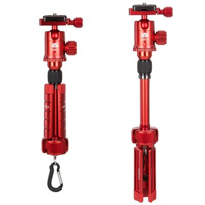 Sirui Mini Allrounder Tisch-/Videostativ mit Kopf Aluminium  rot