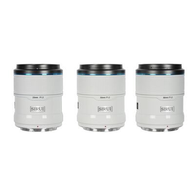 Sirui Sniper Kit 23mm, 33mm & 56mm F1.2 Keramik  Weiß Fujifilm X