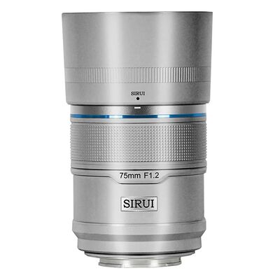 Sirui Sniper 75mm F1.2 APSC Auto-Focus Objektiv Metall  Sony E-Mount Silber