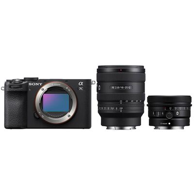 Sony Alpha 7C II (ILCE-7CM2) + SEL 16-25mm f/2,8 G + SEL  50mm f/2,5 G  schwarz