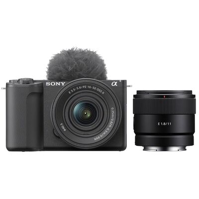 Sony Vlog-Kamera Alpha ZV-E10 II + SEL 16-50mm PZ OSS II + SEL 11mm f/1.8 