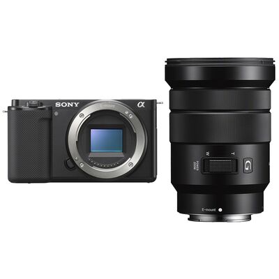 Sony Vlog-Kamera Alpha ZV-E10 + SEL 18-105mm f/4,0 OSS PZ 