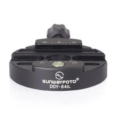 Sunwayfoto Schnellwechselklemme Discal DDY-64iL rund mit längerem Drehknopf 
