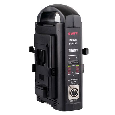 SWIT S-3822S Dual-Schnellladegerät & Adapter für V-Mount Akkus 