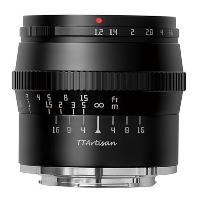 TTArtisan 50mm f/1,2  Canon RF-S schwarz