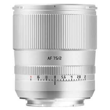 TTArtisan AF 75mm f/2   Sony FE-Mount silber